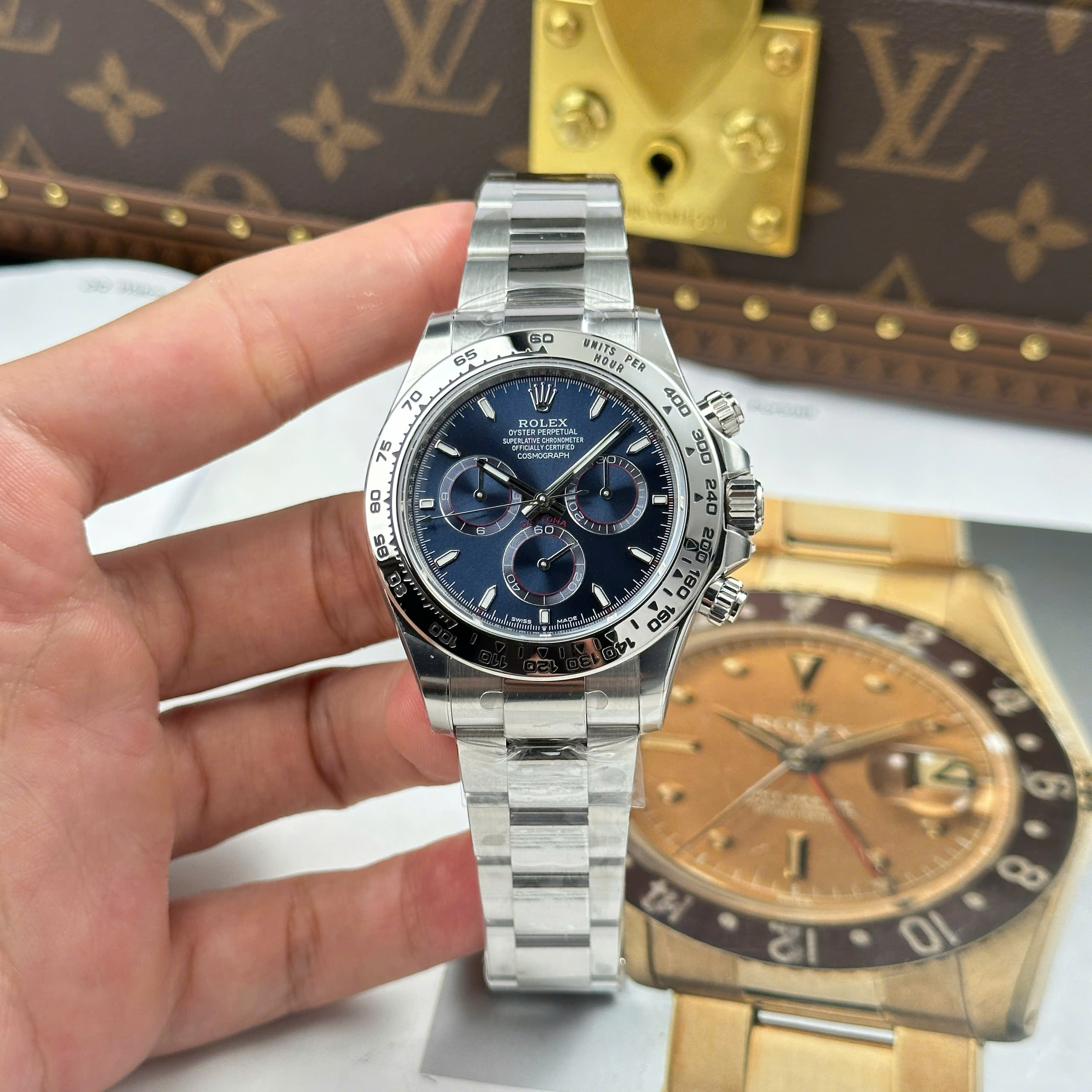 Đồng Hồ Rolex Cosmograph Daytona 126509 Mặt Xanh Blue 40mm Replica 1:1 THB Factory