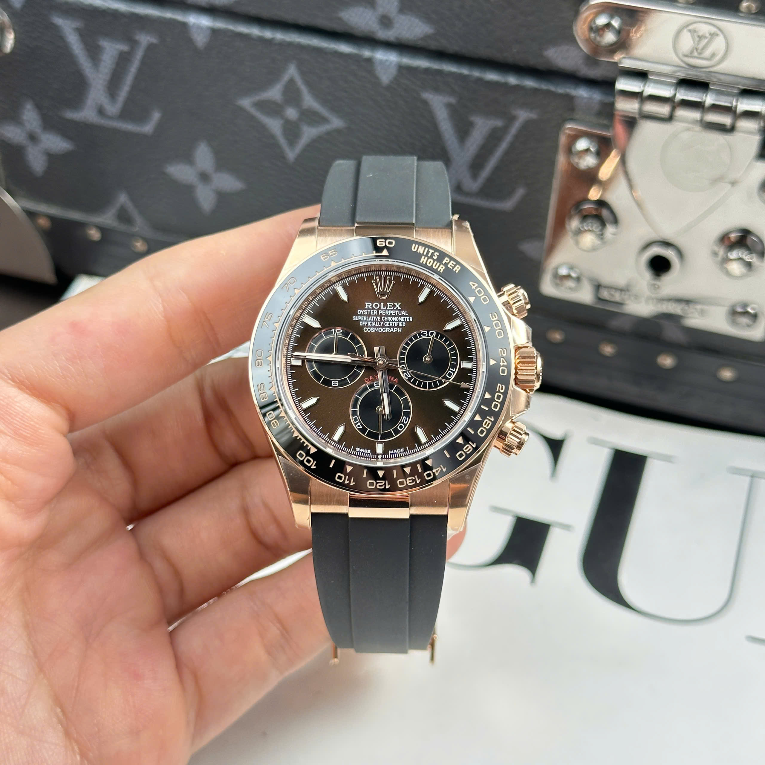 Đồng Hồ Rolex Cosmograph Daytona 126515 40mm Mặt Số Chocolate Replica 1:1 THB Factory