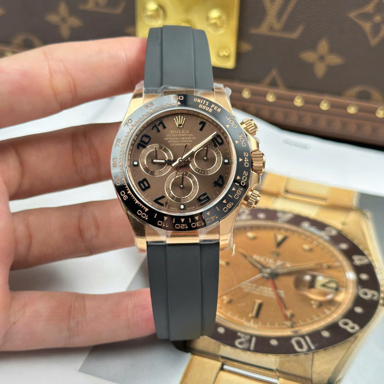 Đồng Hồ Rolex Cosmograph Daytona 40mm M116515LN Replica 1:1 Clean Factory