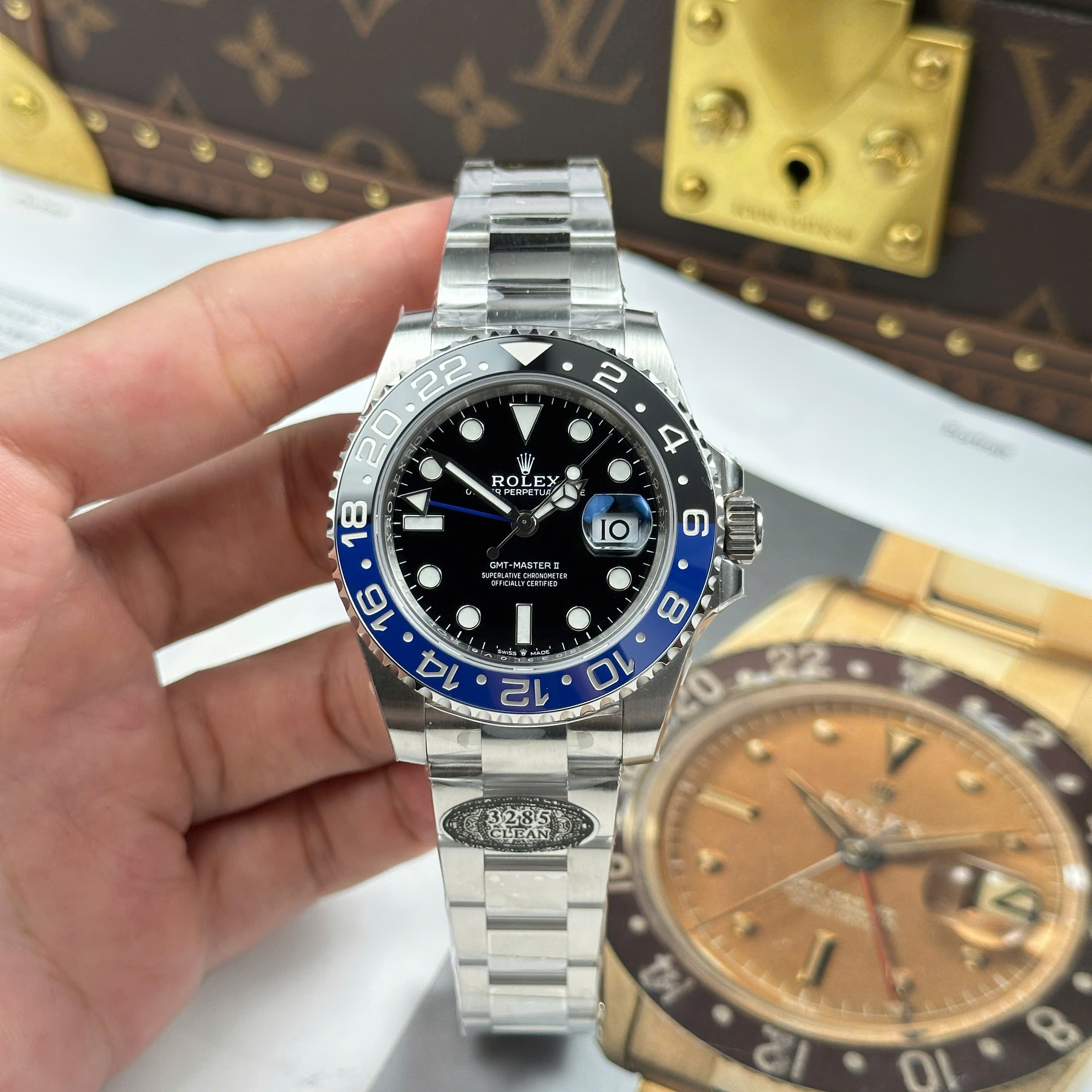 Đồng Hồ Rolex GMT-Master II 40mm 126710BLNR Batman Replica 1:1 Clean Factory