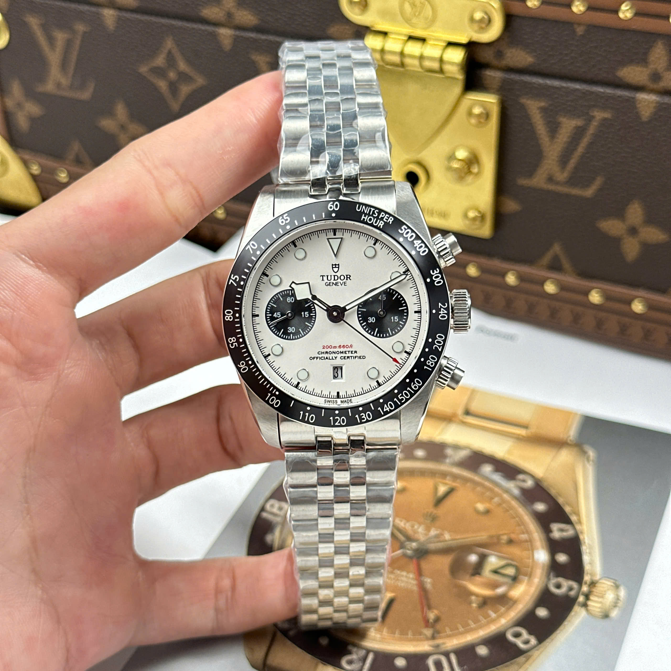 Đồng Hồ Tudor Black Bay Chronograph Mặt Trắng 41mm Replica 1:1 TW Factory