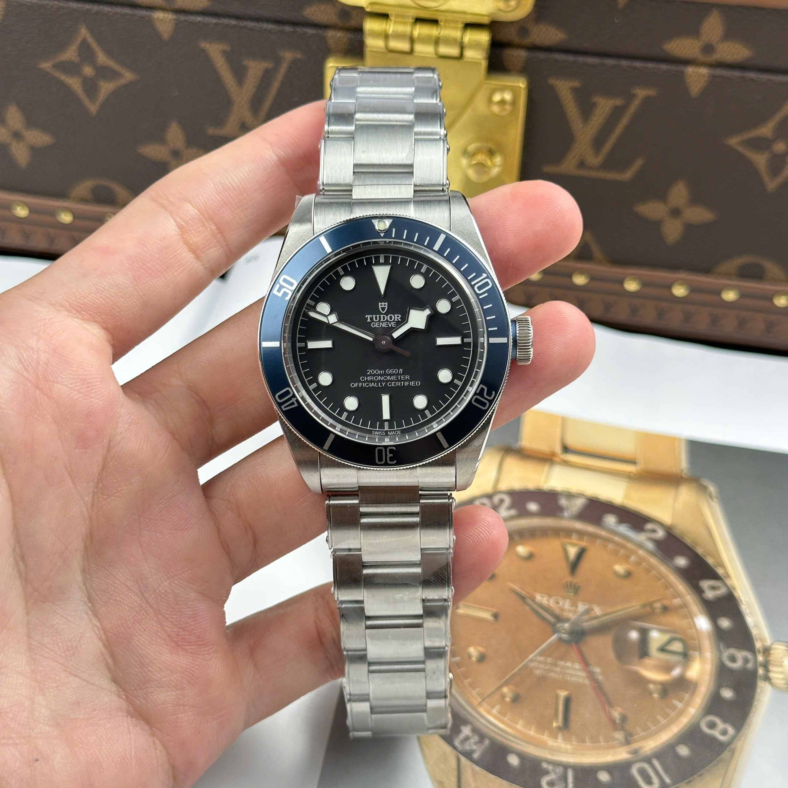 Đồng Hồ Tudor Black Bay Heritage M79230B 41mm Rep 1:1 Viền Ceramic Xanh Blue ZF Factory